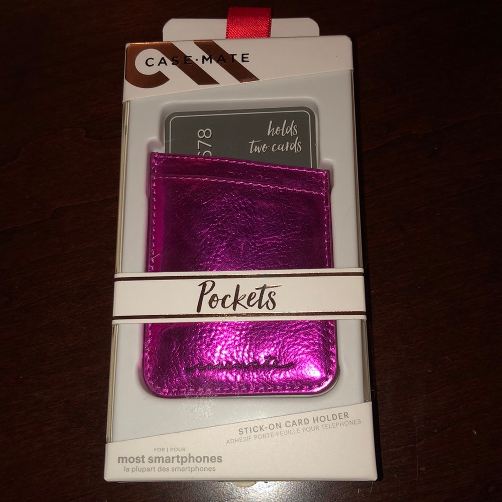 Case mate stick on card holder. Brand new in box.